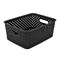 Simplify Storage Bin, Plastic, Black, 9.8 in H, 7.8 in W, 9.8 in L 25167-BLACK - alternate 2